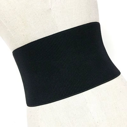 Plus Size Elastic Corset Belt Female Waist Wide Belts for Women High Quality Stretch Cummerbunds Designer Big Dress Waistband