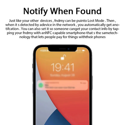 Smart Tracker Bluetooth Mini Tracker Locator Anti-Lost Alarm for Key Wallet Suitcase Luggage Finder Works with Apple Find My APP