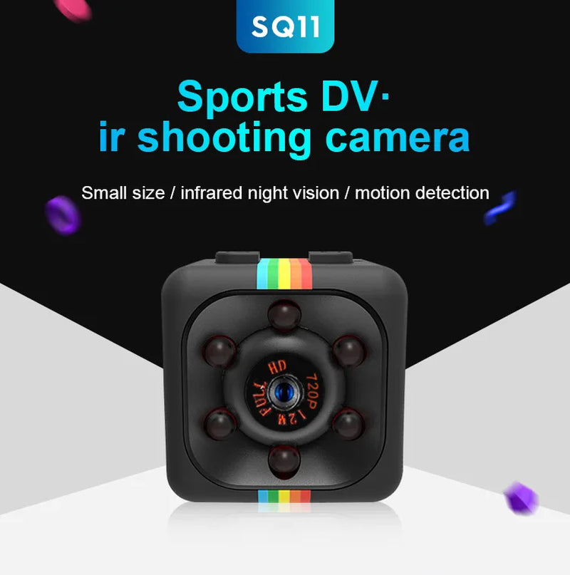 Mini Camera HD Portable Small Nanny Cam Video Voice Mini DV Recorder Indoor Covert Security Camera for Home and Office