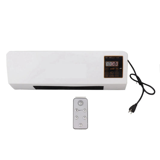 Wall Mounted Heating Machine Dual Use Highly Efficient Wide Angles Mobile Small Air Heater US Plug 110V