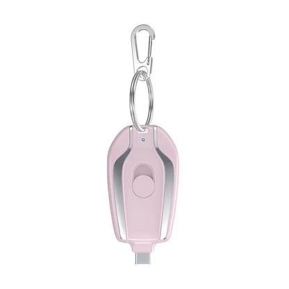 New Keychain Power Bank Comes with a Portable Mini 1200Mah Emergency Power Bank Stylish and Cute with Three Interfaces