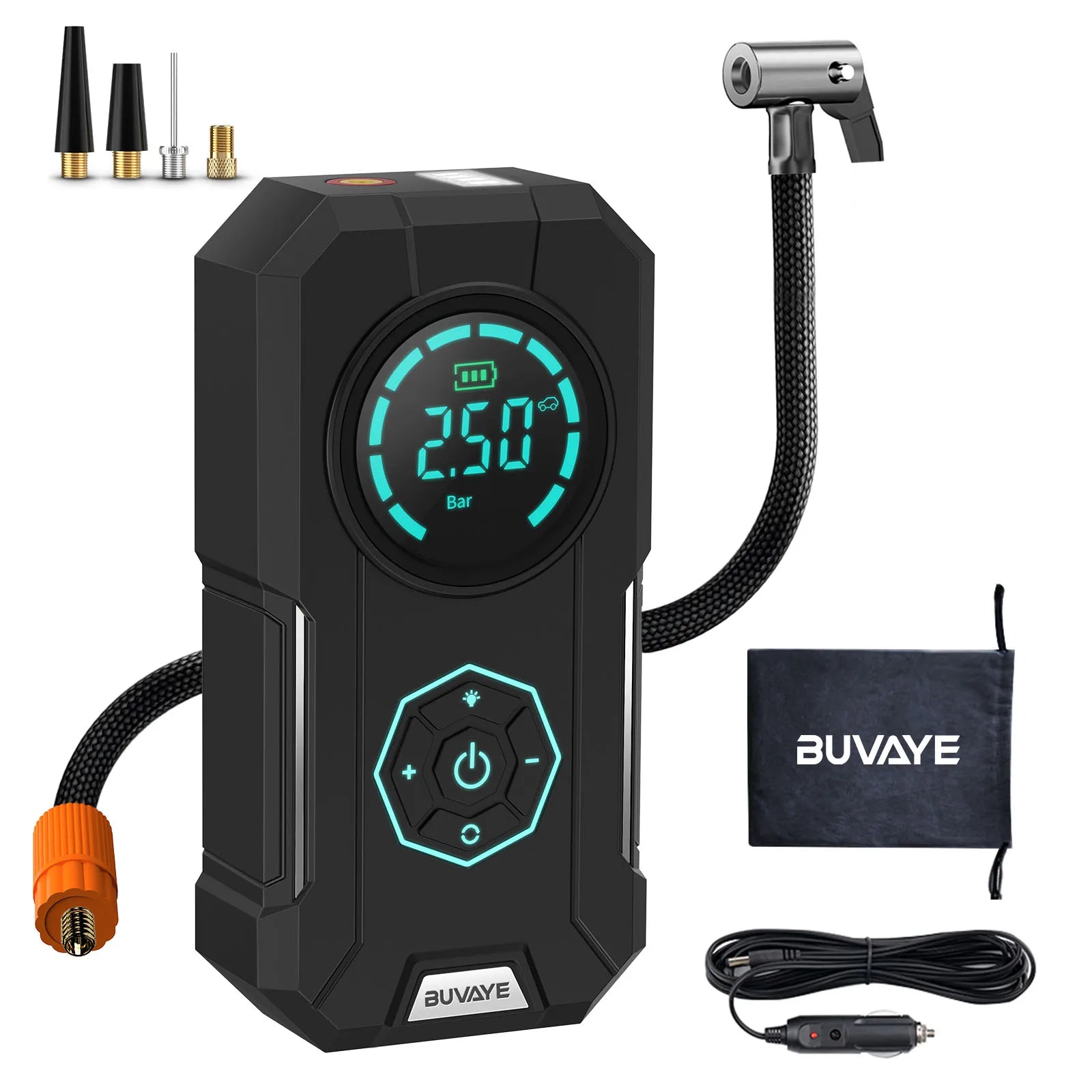 Car Inflator Tire Pump Portable Car Air Compressor for Motorcycles Bicycle Boat Tyre Inflator Digital Auto Inflatable