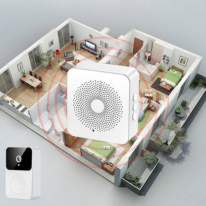 X9 Wireless Video Doorbell Camera Visual Smart IP Doorbell Night Vision Real-Time Monitoring Remote Intercom Security Door Bell