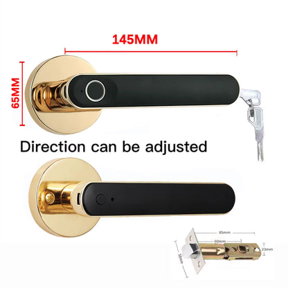 Smart Door Handle Fingerprint Password Digital Lock Tuya App Keyless Entry for Doors Smart Electronic Lock