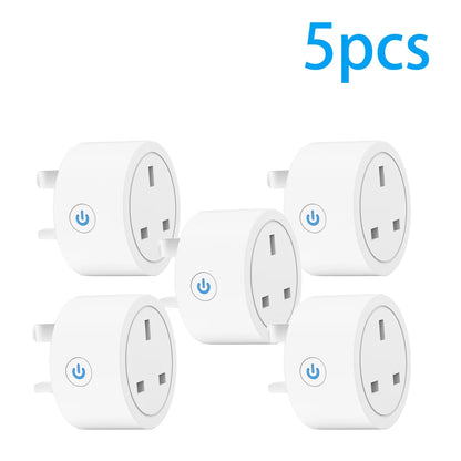 Wifi Smart Plug Sockets 16A EU Plug Tuya Smart Life APP Work with Alexa Google Home Smart-Home Automation EU UK Plug Yandex