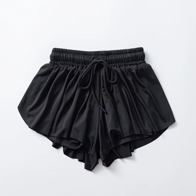 Women'S Pants Gym Sports Shorts Lining Loose Skirt Yoga Wear Fitness Running Training Trousers Summer Female Workout Clothing