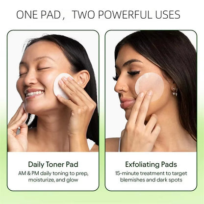 Korean Skincare Cotton Pads with Centella Asiatica, Niacinamide & Peptides for Pore Minimization & Hydration