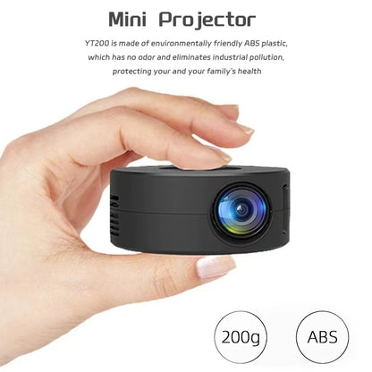 YT200 Smart Projector LED HD Projetor Supports Decoding 1080P Videos Auto Focus Android Home Cinema Outdoor Portable Projetor